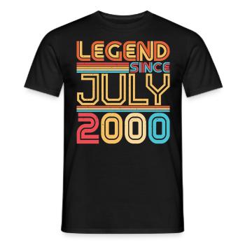 Geburtsmonat Juli 2000 - Männer T-Shirt - Schwarz - Vorne - AI Model Male 178 light (178cm)