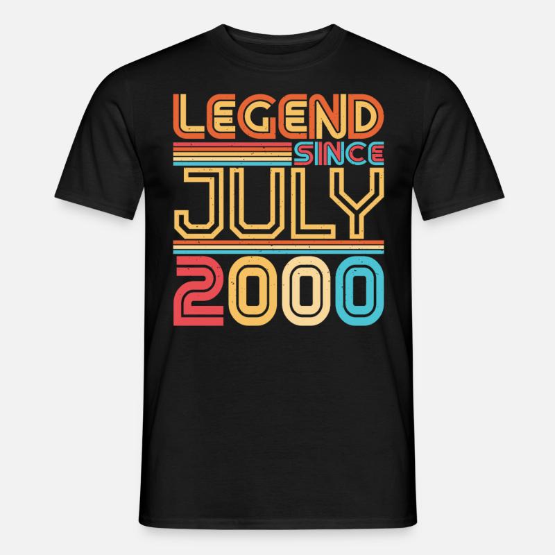 Geburtsmonat Juli 2000 - Männer T-Shirt - Schwarz