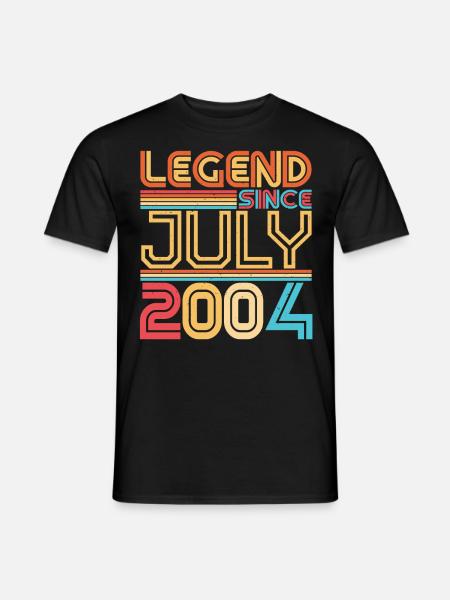 July 2004 Finally 18. - Men's T-Shirt - black