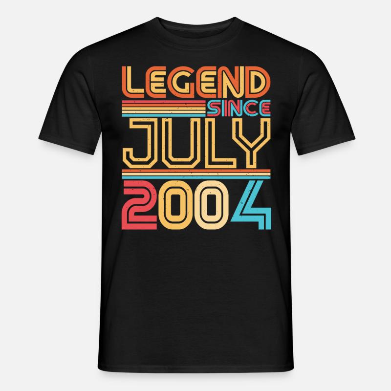 Juli 2004 Endlich 18. - Männer T-Shirt - Schwarz