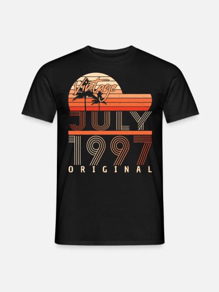 Baujahr Juli 1997 - Männer T-Shirt - Schwarz