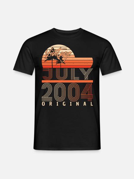 July 2004 Finally 18 - Men's T-Shirt - black