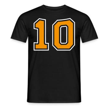 10 Oranges Design - Männer T-Shirt - Schwarz - Vorne - AI Model Male 178 light (178cm)