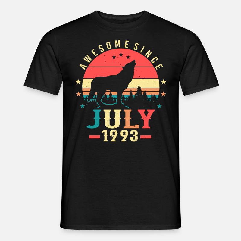 Geboren Im Juli 1993 - Männer T-Shirt - Schwarz