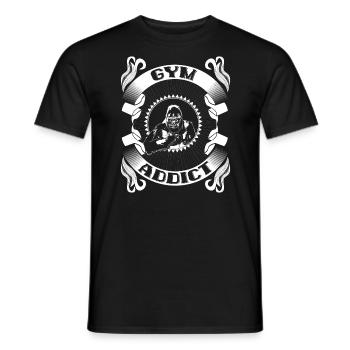 Musculation Haltérophilie Entraîneur Idée Cadeau - T-shirt homme - noir - Devant - AI Model Male 178 light (178cm)