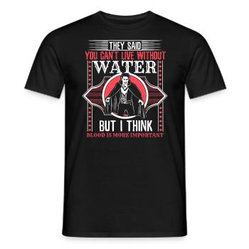 Halloween Vampire Vampire Monster Gift - Men's T-Shirt - black - Front - AI Model Male 178 light (178cm)