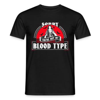 Idée cadeau Halloween Vampire Fangs - T-shirt homme - noir - Devant - AI Model Male 178 light (178cm)