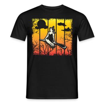 Halloween Witch Witches October Gift - Men's T-Shirt - black - Front - AI Model Male 178 light (178cm)