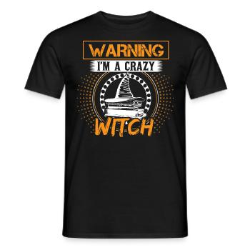 Halloween Witch Saying - Men's T-Shirt - black - Front - AI Model Male 178 light (178cm)