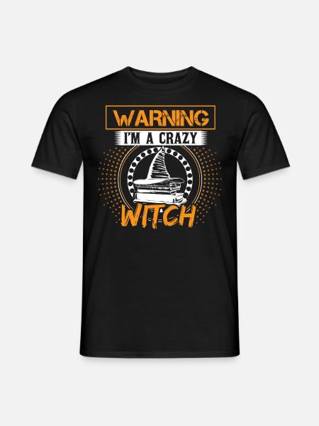 Halloween Witch Saying - Men's T-Shirt - black