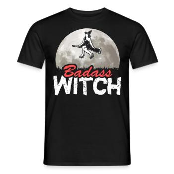 Halloween Witch Witches October Gift - Men's T-Shirt - black - Front - AI Model Male 178 light (178cm)