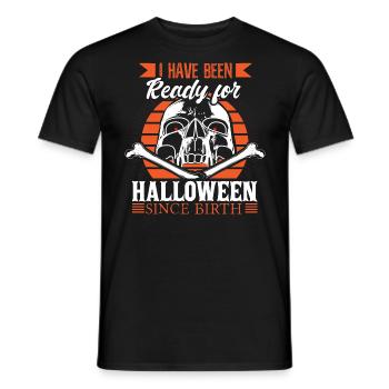 Halloween October - Men's T-Shirt - black - Front - AI Model Male 178 light (178cm)