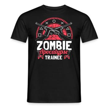 Zombie Apocalypse Virus Monster Gift Idea - Men's T-Shirt - black - Front - AI Model Male 178 light (178cm)