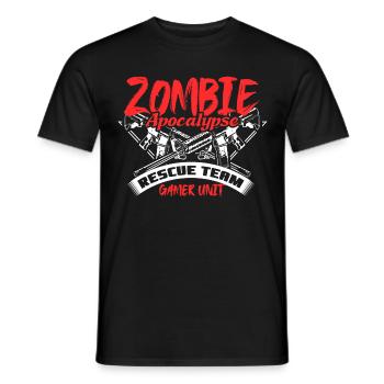 Zombie Apocalypse Zombies Cadeau - T-shirt homme - noir - Devant - AI Model Male 178 light (178cm)
