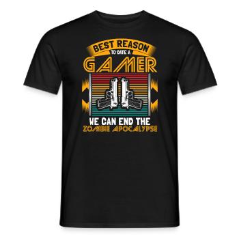 Zombie Apocalypse Epidemic Idée cadeau - T-shirt homme - noir - Devant - AI Model Male 178 light (178cm)