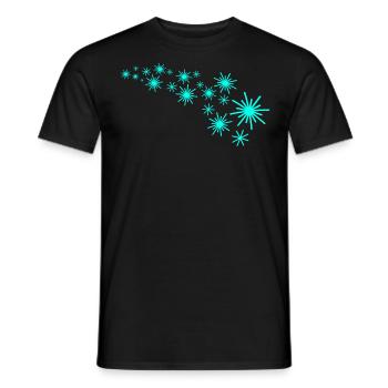 Sternenflotte Mintgrün - Männer T-Shirt - Schwarz - Vorne - AI Model Male 178 light (178cm)