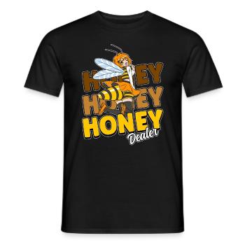 Marchand de miel Apiculteur Abeille Murmure Abeilles Abeilles Abeilles Abeille - T-shirt homme - noir - Devant - AI Model Male 178 light (178cm)