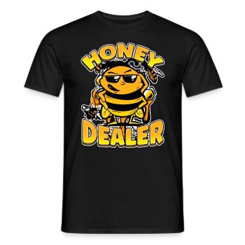 Marchand de miel Apiculteur Abeille Murmure Abeilles Abeilles Abeilles Abeille - T-shirt homme - noir - Devant - AI Model Male 178 light (178cm)