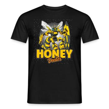 Marchand de miel Apiculteur Abeille Murmure Abeilles Abeilles Abeilles Abeille - T-shirt homme - noir - Devant - AI Model Male 178 light (178cm)