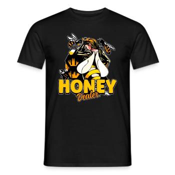 Marchand de miel Apiculteur Abeille Murmure Abeilles Abeilles Abeilles Abeille - T-shirt homme - noir - Devant - AI Model Male 178 light (178cm)
