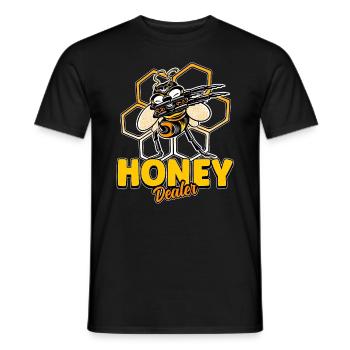 Marchand de miel Apiculteur Abeille Murmure Abeilles Abeilles Abeilles Abeille - T-shirt homme - noir - Devant - AI Model Male 178 light (178cm)