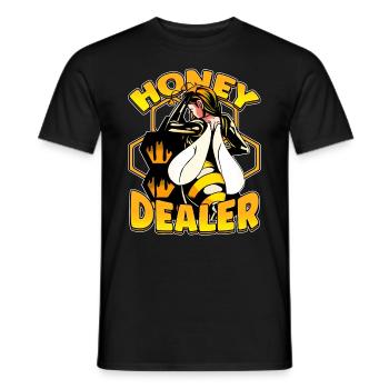 Marchand de miel Apiculteur Abeille Murmure Abeilles Abeilles Abeilles Abeille - T-shirt homme - noir - Devant - AI Model Male 178 light (178cm)