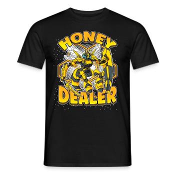 Marchand de miel Apiculteur Abeille Murmure Abeilles Abeilles Abeilles Abeille - T-shirt homme - noir - Devant - AI Model Male 178 light (178cm)
