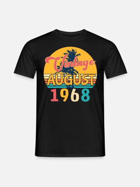 Born August 1968 - Men's T-Shirt - black