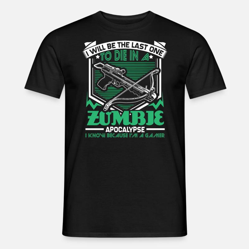 Zombie Apokalypse Games Geschenk - Männer T-Shirt - Schwarz