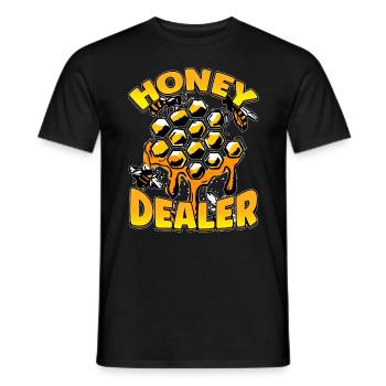 Marchand de miel Apiculteur Abeille Murmure Abeilles Abeilles Abeilles Abeille - T-shirt homme - noir - Devant - AI Model Male 178 light (178cm)