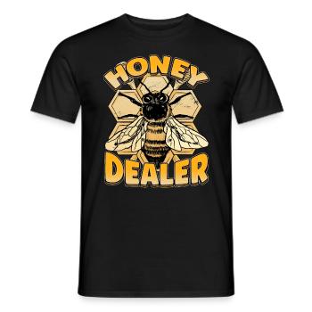 Marchand de miel Apiculteur Abeille Murmure Abeilles Abeilles Abeilles Abeille - T-shirt homme - noir - Devant - AI Model Male 178 light (178cm)