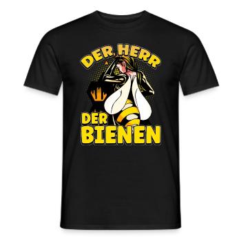 Herr Der Bienen Imker Bienenflüster Biene - Männer T-Shirt - Schwarz - Vorne - AI Model Male 178 light (178cm)