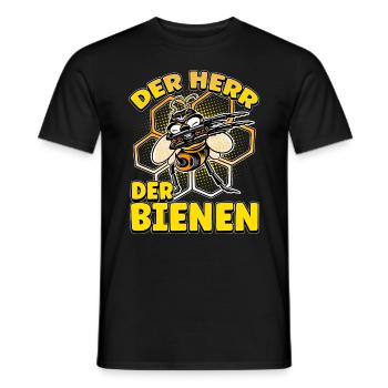 Herr Der Bienen Imker Bienenflüster Biene - Männer T-Shirt - Schwarz - Vorne - AI Model Male 178 light (178cm)