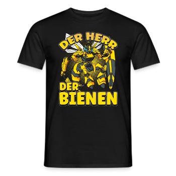 Herr Der Bienen Imker Bienenflüster Biene - Männer T-Shirt - Schwarz - Vorne - AI Model Male 178 light (178cm)