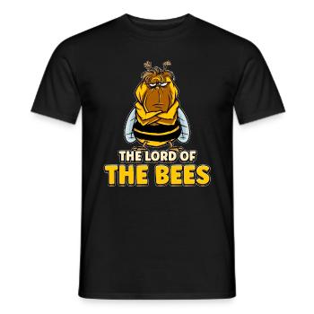 Lord of bees Beekeepers Bee whisper Bee - Men's T-Shirt - black - Front - AI Model Male 178 light (178cm)