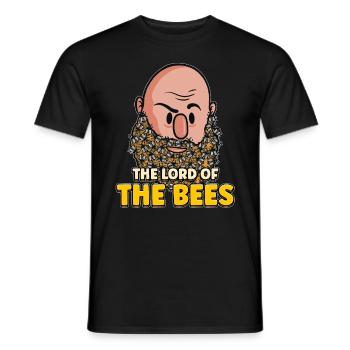 Lord of bees Beekeepers Bee whisper Bee - Men's T-Shirt - black - Front - AI Model Male 178 light (178cm)
