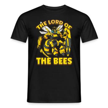 Lord of bees Beekeepers Bee whisper Bee - Men's T-Shirt - black - Front - AI Model Male 178 light (178cm)