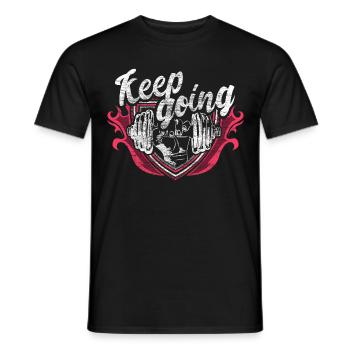 Cadeau d’entraînement de gymnastique de musculation - T-shirt homme - noir - Devant - AI Model Male 178 light (178cm)