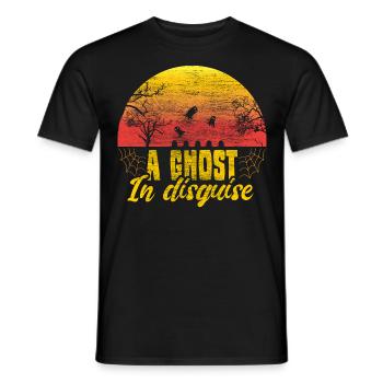 Cadeau paranormal fantôme d’Halloween - T-shirt homme - noir - Devant - AI Model Male 178 light (178cm)