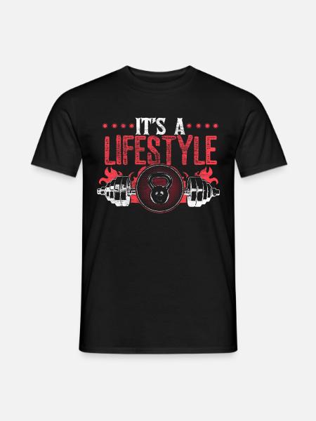 Krafttraining Fitness Trainer Geschenkidee - Männer T-Shirt - Schwarz