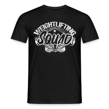 Strength Training Muscle Building Workout Gift Idea - Men's T-Shirt - black - Front - AI Model Male 178 light (178cm)