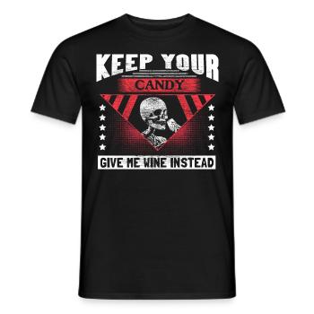Halloween Skull Creepy - T-shirt homme - noir - Devant - AI Model Male 178 light (178cm)