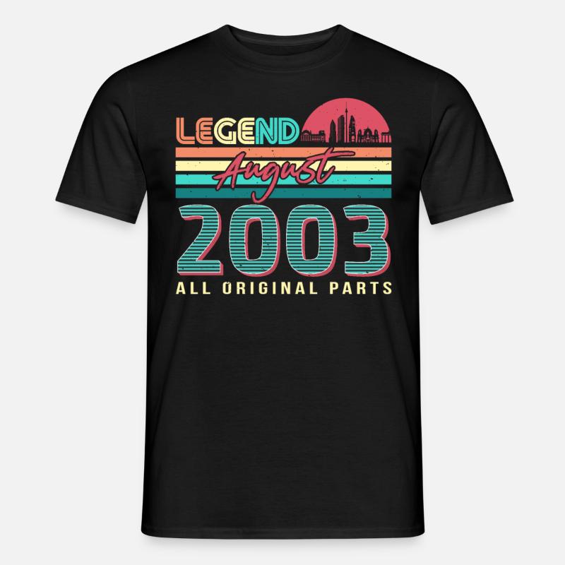 Birthday greeting August 2003 - Men's T-Shirt - black
