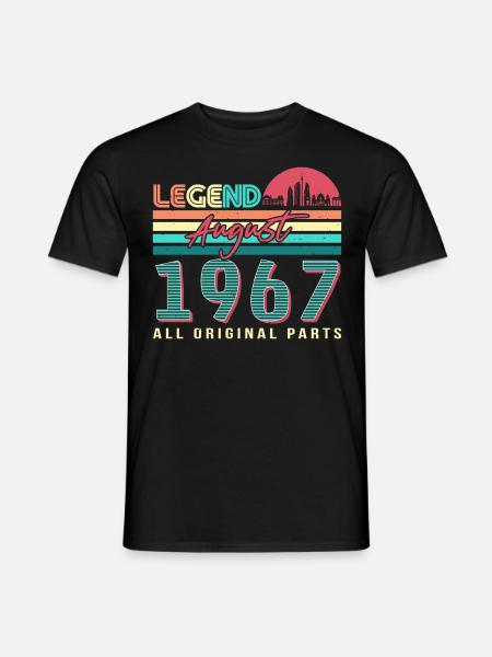 1967 August All original - Men's T-Shirt - black