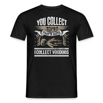 Voodoo Bondieu Idée cadeau effrayante - T-shirt homme - noir - Devant - AI Model Male 178 light (178cm)