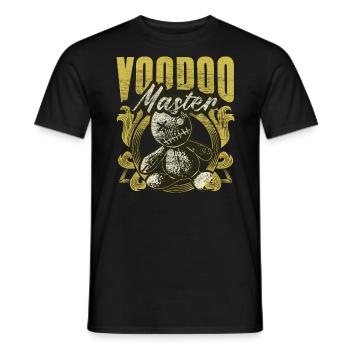 Poupée vaudou disant idée cadeau - T-shirt homme - noir - Devant - AI Model Male 178 light (178cm)