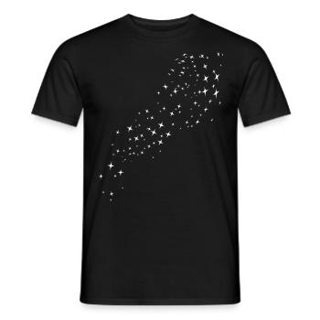 Stardust Blanc - T-shirt homme - noir - Devant - AI Model Male 178 light (178cm)