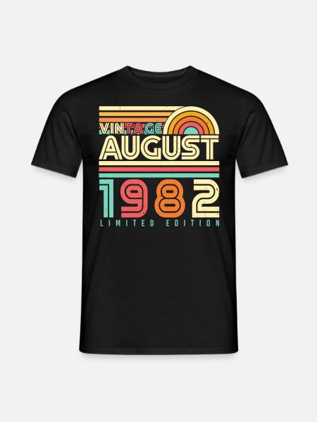 40e anniversaire août 1982 - T-shirt homme - noir