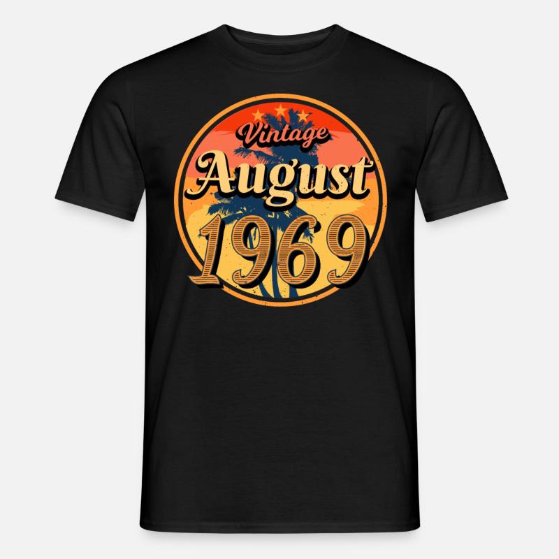 Retro 1969 August - Men's T-Shirt - black