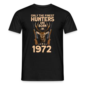 Jäger 50. Geburtstag Hirsch Jagen Geschenk - Männer T-Shirt - Schwarz - Vorne - AI Model Male 178 light (178cm)